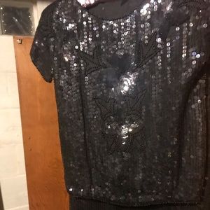 Vintage sequin pants and top